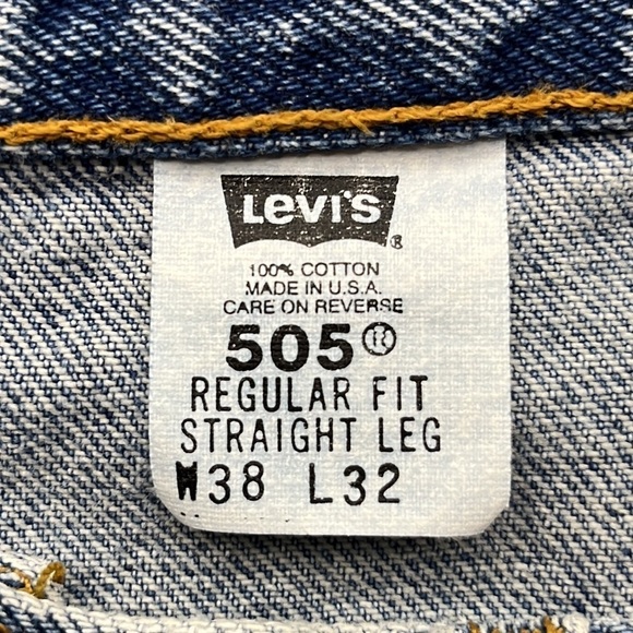 Levi’s Vintage 505 Regular Fit Straight Leg Size 38 x 32 - Picture 8 of 16